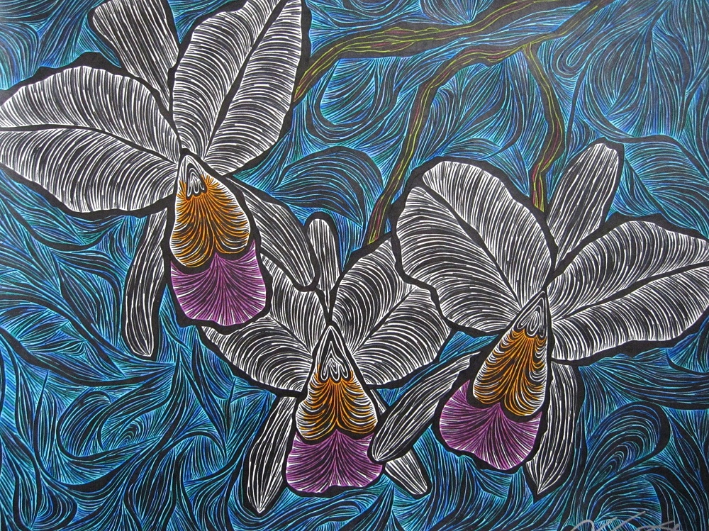 Christmas Cattleya by Bywaters